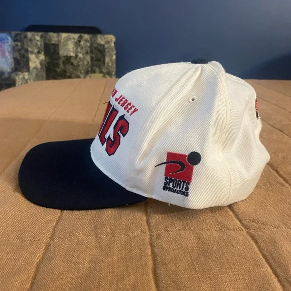 Vintage New Jersey Devils Red, White & Black Cap - Picture 2 of 6